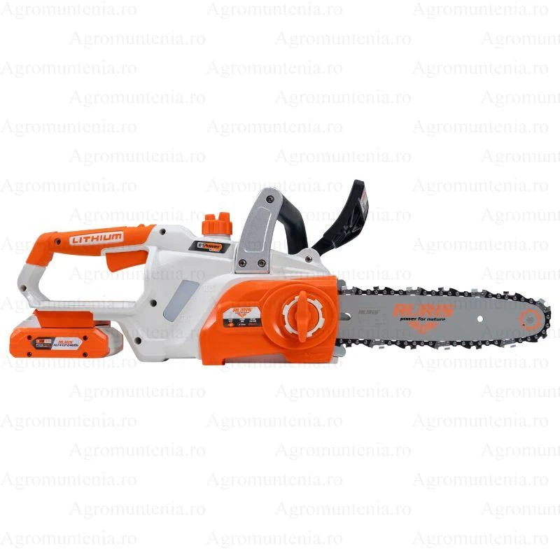 Drujba electrica cu acumulator Ruris 2524e Power Alfa UP, sina 25 cm, lant 3/8 inch, 1.3 mm, 1 x Li-Ion 20V, 4Ah, contine acumulator + incarcator