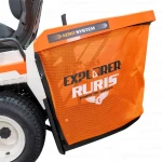 Tractor de tuns gazon Ruris Explorer 840M – Motor Loncin 15 CP, Latime de taiere 840 mm, 3 functii (colectare, mulching, spalare)