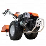 Motocultivator RURIS 1077, Motor Loncin 16 CP, 420cc, 4 Timpi, Pornire la Cheie, Diferential, Frână Hidraulica, 3+3 Viteze, Roți 20x10-10, Iluminare LED, freza de sapat SX77