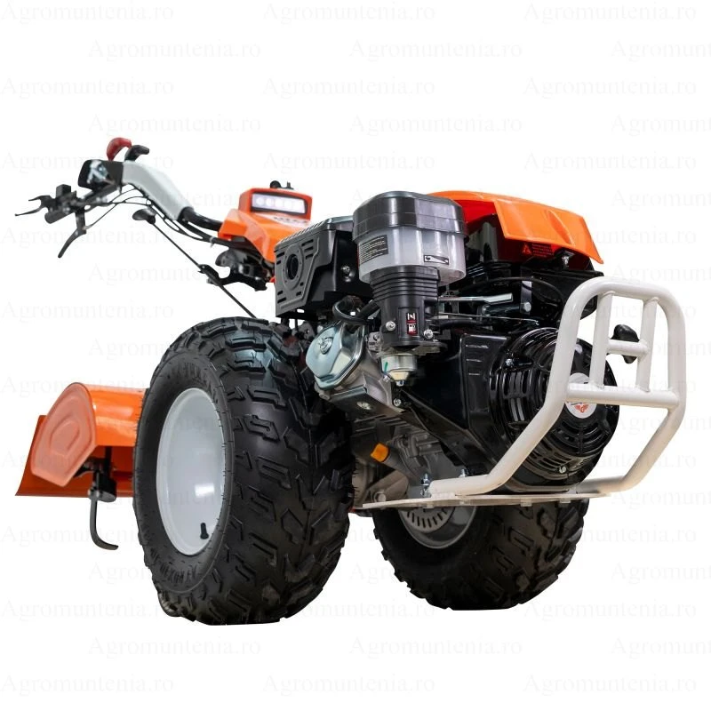 Motocultivator RURIS 1077, Motor Loncin 16 CP, 420cc, 4 Timpi, Pornire la Cheie, Diferential, Frână Hidraulica, 3+3 Viteze, Roți 20x10-10, Iluminare LED, freza de sapat SX77