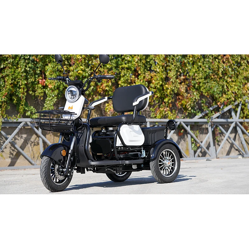 Triciclu Electric Evotools TRP1000 – putere 1000W, 50 km autonomie, baterie 60 V, viteza maxima de 25 km/h, conform reglementarilor UE, fara permis