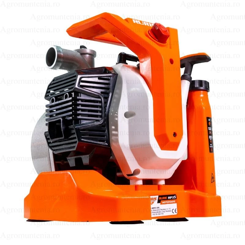 Motopompa RURIS MP 35, pe benzina 2 CP, diametru furtun 1.5 toli, debit maxim 15 m³/h