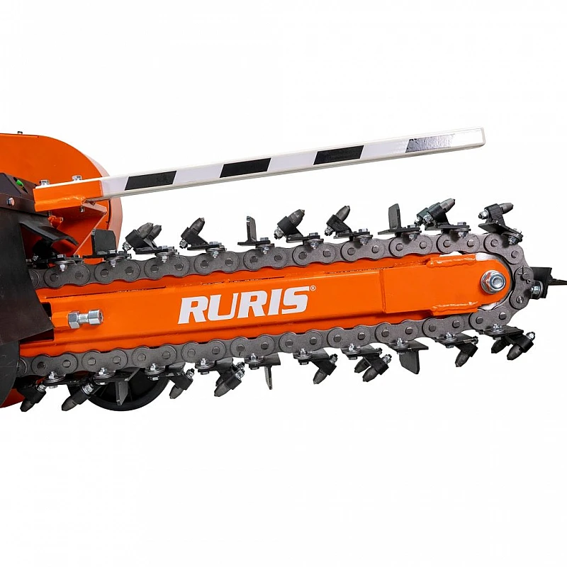 Masina de sapat santuri RURIS RTH 600, motor Ducar 17 CP, 420cc, lama 27 dinti, lungime lant 2350 mm, 6.5L rezervor