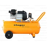 Stager Air 36D100 compresor aer, 100L, 10bar, 356L/min, monofazat, angrenare directa