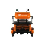 Triciclu electric Blade TRIP X2 2000 W, autonomie pana la 70 km, baterie plumb- acid 72 V 20 Ah, viteza maxima de 25 km/h, conform reglementarilor UE, fara permis, Portocaliu-Negru