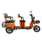 Triciclu electric Blade TRIP X2 2000 W, autonomie pana la 70 km, baterie plumb- acid 72 V 20 Ah, viteza maxima de 25 km/h, conform reglementarilor UE, fara permis, Portocaliu-Negru