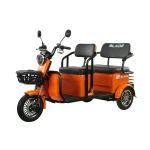 Triciclu electric Blade TRIP X2 2000 W, autonomie pana la 70 km, baterie plumb- acid 72 V 20 Ah, viteza maxima de 25 km/h, conform reglementarilor UE, fara permis, Portocaliu-Negru