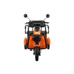 Triciclu electric Blade TRIP X2 2000 W, autonomie pana la 70 km, baterie plumb- acid 72 V 20 Ah, viteza maxima de 25 km/h, conform reglementarilor UE, fara permis, Portocaliu-Negru