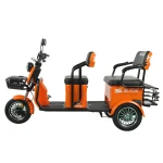 Triciclu electric Blade TRIP X2 2000 W, autonomie pana la 70 km, baterie plumb- acid 72 V 20 Ah, viteza maxima de 25 km/h, conform reglementarilor UE, fara permis, Portocaliu-Negru