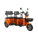 Triciclu electric Blade TRIP X2 2000 W, autonomie pana la 70 km, baterie plumb- acid 72 V 20 Ah, viteza maxima de 25 km/h, conform reglementarilor UE, fara permis, Portocaliu-Negru