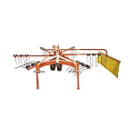 Grebla rotativa tip paianjen cu 6 brate, latime de lucru 2.80m, putere necesara 20-80CP 256kg Breckner Germany