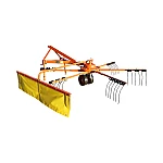 Grebla rotativa tip paianjen cu 6 brate, latime de lucru 2.80m, putere necesara 20-80CP 256kg Breckner Germany
