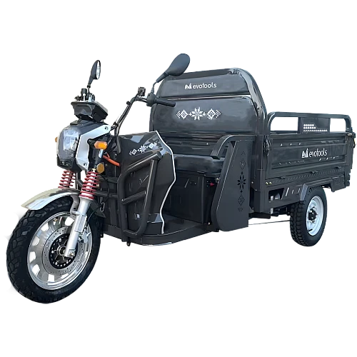 Triciclu Electric Cargo TRCC1500 – Putere maxima 3000W, Baterie 72 V/58 Ah, Autonomie 60 km, Sistem basculabil hidraulic, viteza maxima de 25 km/h, conform reglementarilor UE, fara permis