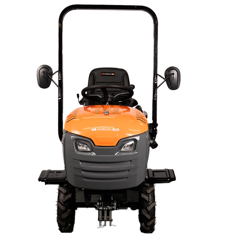 Minitractor Ride On 4x4 R003 Diesel Koop 14 CP pornire electrica tirant hidraulic cu freza motrica EvoTools Plus