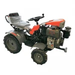 Minitractor Ride-On 4x4 R1200, Evotools PLUS, Motor Diesel KAMA, Pornire Electrica 12 CP, Freze si roti metalice incluse