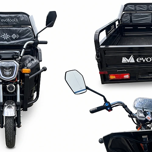 Triciclu Electric Cargo TRCC1000, putere maxima 2000W, 60V/45Ah, Autonomie 72 km, 520 kg, viteza maxima de 25 km/h, conform reglementarilor UE, fara permis