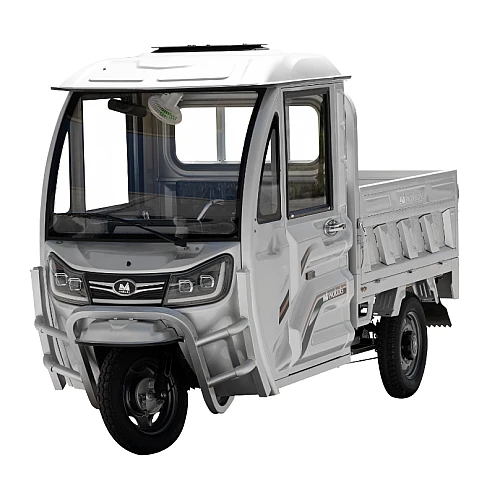 Triciclu Electric Cargo TRCB1500 – putere maxima 3800W, 72V/58Ah, autonomie 60 km, bena basculabila cu piston, 3+R, sarcina totala 776 kg, viteza maxima de 25 km/h, conform reglementarilor UE, fara permis