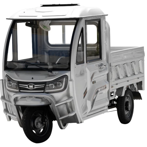 Triciclu Electric Cargo TRCB1500 – putere maxima 3800W, 72V/58Ah, autonomie 60 km, bena basculabila cu piston, 3+R, sarcina totala 776 kg, viteza maxima de 25 km/h, conform reglementarilor UE, fara permis