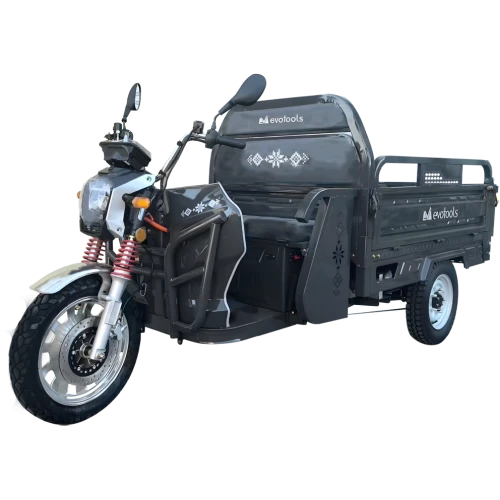 Triciclu Electric Cargo TRCC1500 – Putere maxima 3000W, Baterie 72 V/58 Ah, Autonomie 60 km, Sistem basculabil hidraulic, viteza maxima de 25 km/h, conform reglementarilor UE, fara permis