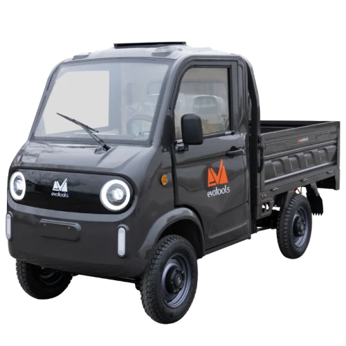 Triciclu electric pick-up Rubo ME3000, motor brushless 3000 W, putere maxima 4900 W, autonomie pana la 130 km, cu volan, viteza maxima de 25 km/h, conform reglementarilor UE, fara permis