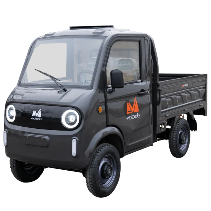 Triciclu electric pick-up Rubo ME3000, motor brushless 3000 W, putere maxima 4900 W, autonomie pana la 130 km, cu volan, viteza maxima de 25 km/h, conform reglementarilor UE, fara permis