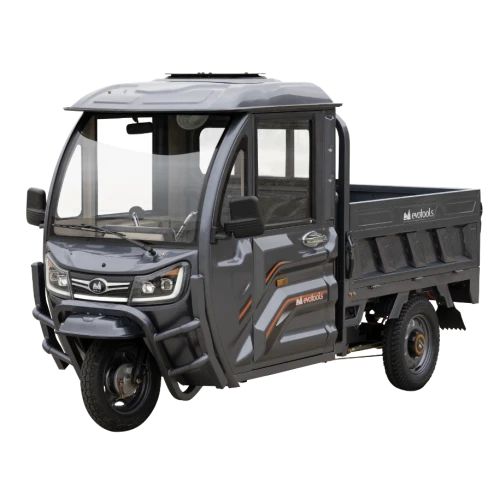 Triciclu Electric Cargo TRCB1500, Putere maxima 3800W, Viteza maxima 25 km/h, Autonomie 60 km in conditii optime, Baterie 72 V/58 Ah, Greutate admisa 776 kg, viteza maxima de 25 km/h, conform reglementarilor UE, fara permis