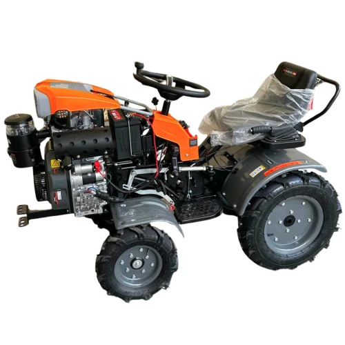 Minitractor Ride-On 4x4 R1200, Evotools PLUS, Motor Diesel KAMA, Pornire Electrica 12 CP, Freze si roti metalice incluse