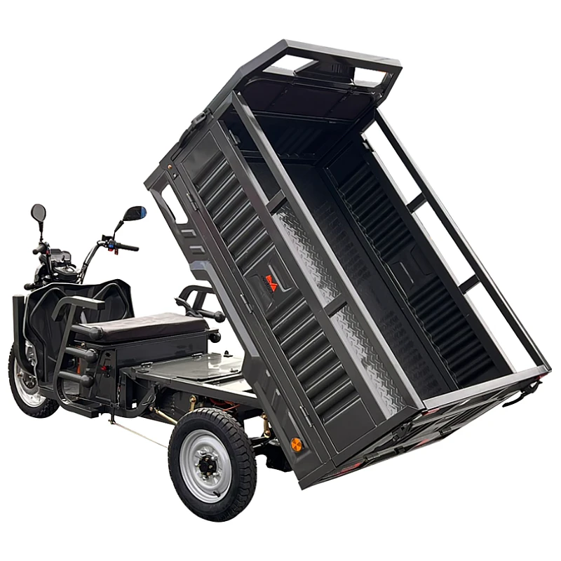 Triciclu electric cargo TRCC1500 EvoTools, 1500 W, viteza maxima de 25km/h, autonomie de aproximativ 50-60 km, fara permis
