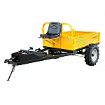 ProGARDEN Alpine RM500T Remorca cu tractiune G2, 500kg, 1 osie, prindere bolt pentru motocultor, roti profil agricol 6.00-12, 4 prezoane