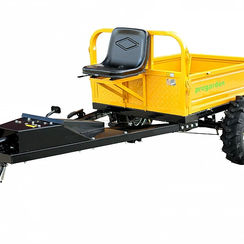 ProGARDEN Alpine RM500T Remorca cu tractiune G2, 500kg, 1 osie, prindere bolt pentru motocultor, roti profil agricol 6.00-12, 4 prezoane