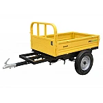 ProGARDEN Campo RM500CT remorca 500kg minitractor, 1 osie, prindere cupla, roti profil agricol 6.00-12