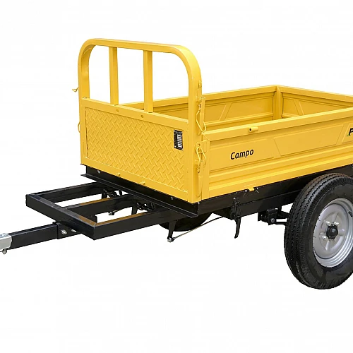 ProGARDEN Campo RM500CT remorca 500kg minitractor, 1 osie, prindere cupla, roti profil agricol 6.00-12