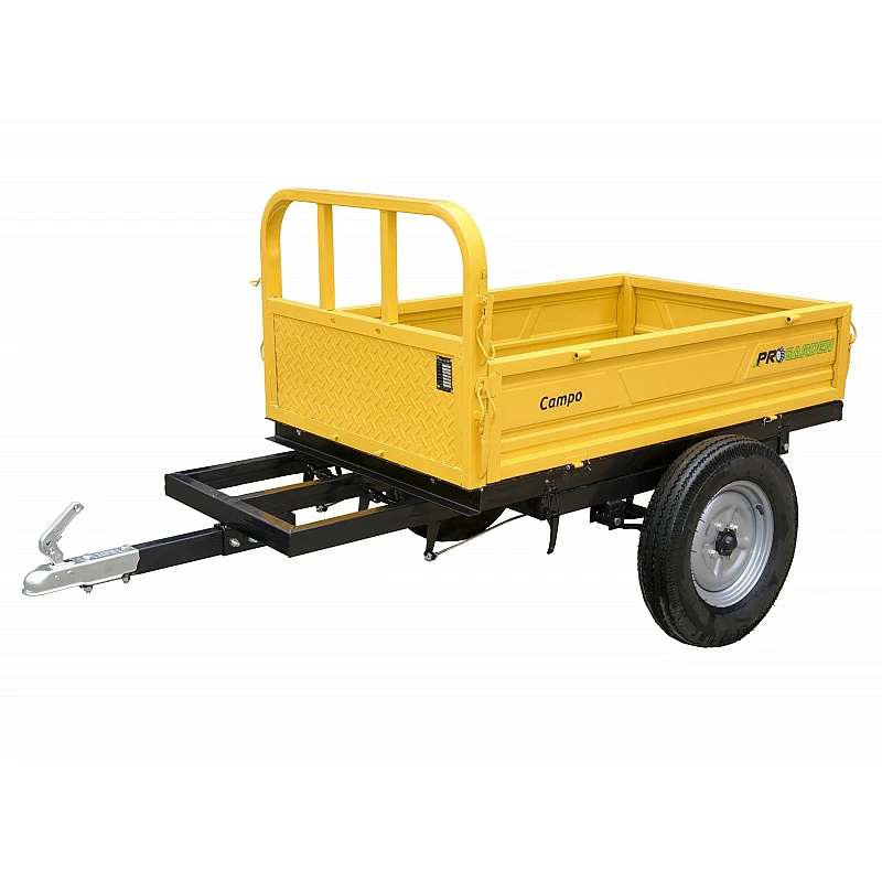 ProGARDEN Campo RM500CT remorca 500kg minitractor, 1 osie, prindere cupla, roti profil agricol 6.00-12