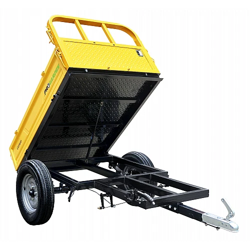 ProGARDEN Campo RM500CT remorca 500kg minitractor, 1 osie, prindere cupla, roti profil agricol 6.00-12