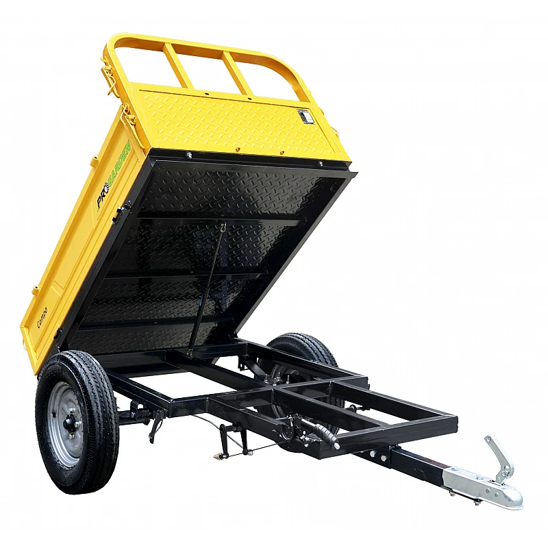 ProGARDEN Campo RM500CT remorca 500kg minitractor, 1 osie, prindere cupla, roti profil agricol 6.00-12