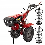 Motocultor Rotakt Goliath RO17RE-2P pornire electrica motor 17CP, 2 prize putere, o priza PTO sincronizată pentru 4×4, latime lucru 135 cm freze roti cauciuc 5.00-12