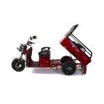 Tricicleta electrica Rotakt Nautilus, autonomie 45-50 Km, bena basculabila, putere 1600W, acumulatori 60v/32Ah, culoare visinie, reductor pentru greu si usor mecanic, viteza maxima de 25 km/h, conform reglementarilor UE, fara permis