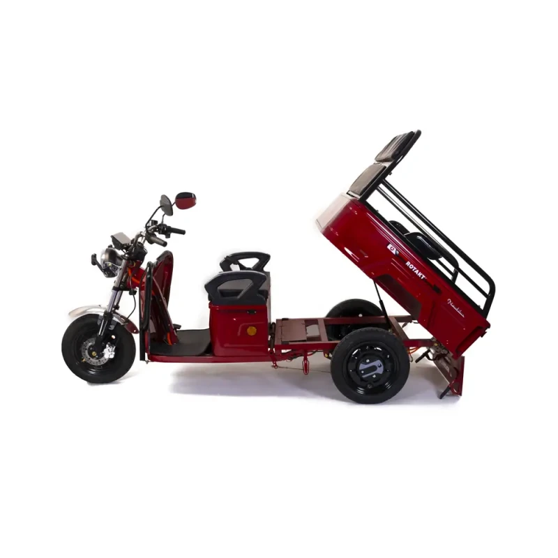 Tricicleta electrica Rotakt Nautilus, autonomie 70 Km, viteza 25 km/h, bena basculabila, putere 1600W, acumulatori 60v/32Ah, culoare visinie, fara permis, reductor pentru greu si usor mecanic Tricicleta electrica Rotakt Nautilus, autonomie 70 Km, viteza 25 km/h, bena basculabila, putere 1600W, acumulatori 60v/32Ah, culoare visinie, fara permis, reductor pentru greu si usor mecanic