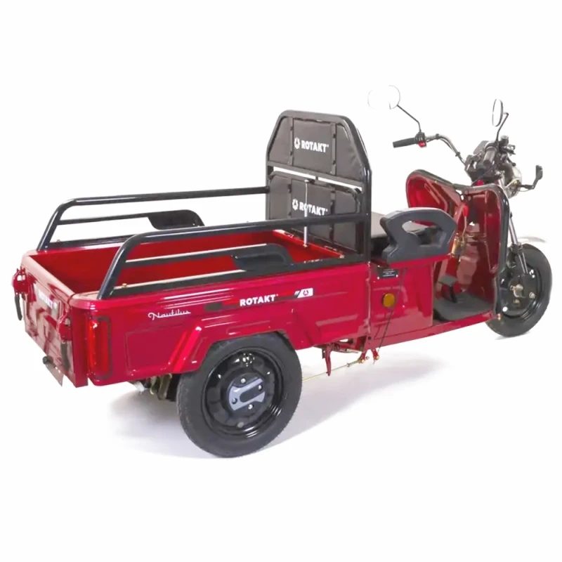 Tricicleta electrica Rotakt Nautilus, autonomie 70 Km, viteza 25 km/h, bena basculabila, putere 1600W, acumulatori 60v/32Ah, culoare visinie, fara permis, reductor pentru greu si usor mecanic Tricicleta electrica Rotakt Nautilus, autonomie 70 Km, viteza 25 km/h, bena basculabila, putere 1600W, acumulatori 60v/32Ah, culoare visinie, fara permis, reductor pentru greu si usor mecanic