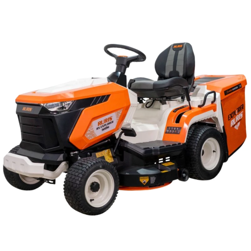 Tractor de tuns gazon RURIS EXPLORER 920M, 16 CP, 92 cm, 280L, motor Loncin, pornire electrica, transmisie mecanica