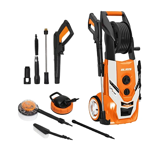 Aparat de spalat cu presiune RURIS ProPowerJet 1900 – 2500W, 160 Bar, Debit 7.8 L/min, Furtun 6m, Garanție 24 luni