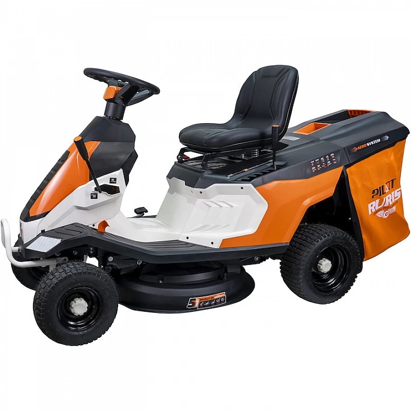 Tractoras pentru tuns gazon RURIS RX Pilot 002H, motor benzina Loncin 4T, 224 CC, 9.5 CP, 6,99 KW, latime taiere 65 cm, inaltime 30-75 mm, cos 150 kg