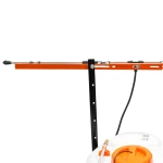 Pulverizator electric tractat RURIS RS TANK 10000 – 100 L, 5.5 bar, 12V, Debit 3.1 L/min, Lance metalica, Furtun 5 m, Manometru, Roti 38x8.5 cm, 4 duze incluse