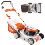 Masina de tuns iarba, pe benzina, RURIS RX200S, 2.7 CP, 99 CC, latime de lucru 42 cm, inaltime taiere 25-75 mm, cos colector 45 litri