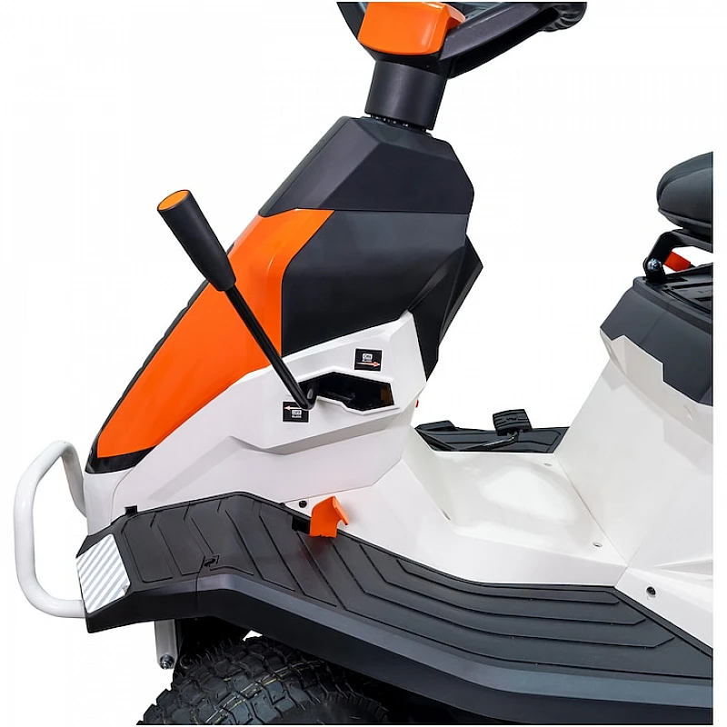 Tractoras pentru tuns gazon RURIS RX Pilot 002H, motor benzina Loncin 4T, 224 CC, 9.5 CP, 6,99 KW, latime taiere 65 cm, inaltime 30-75 mm, cos 150 kg