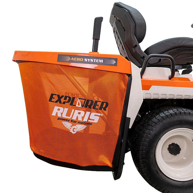 Tractor de tuns gazon Ruris Explorer 1700H – Motor Loncin 19 CP, 586cc, Latime Taiere 1024 mm, Transmisie Hidrostatica, Sac Colector 280 L