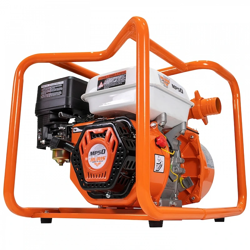 Motopompa RURIS MP50, motor benzina General Engine, 4 timpi, 212 CC, 7 CP, furtun refulare 2 inch, 20 m, absorbtie 8 m, refulare verticala 25 m