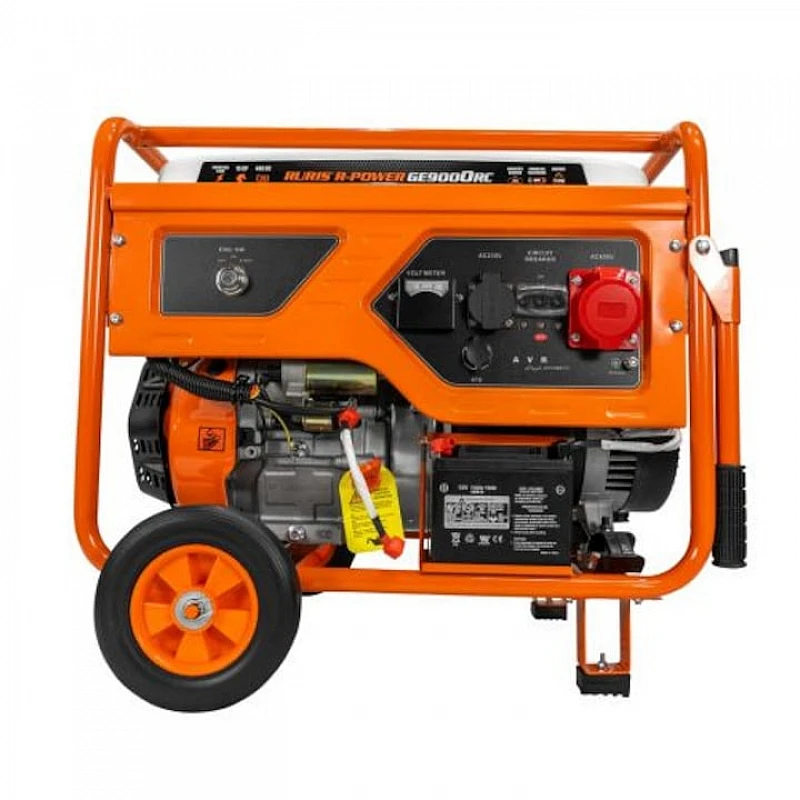 Generator de Curent RURIS R-POWER GE9000RC ATS - 7500W, 3 faze, Motor 15CP, AVR, ATS, Cupru, Benzina, Pornire Electrica + Telecomanda