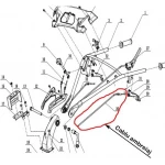 Cablu ambreiaj RURIS PS650ksd-1-26, pentru motocultoarele Ruris 650KSD