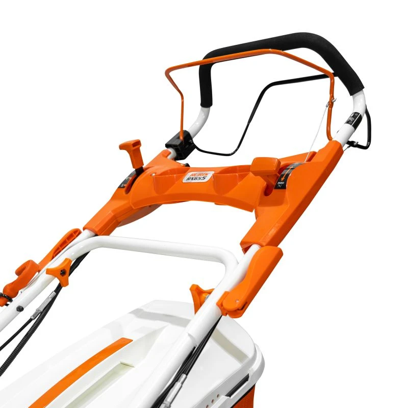 Masina de tuns gazon RURIS RX655 – 5.6 CP, latime de lucru 56 cm, Autopropulsata, Multifuncționala. Pornire electrica